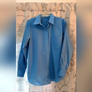Ladies blue blouse by Foxcroft